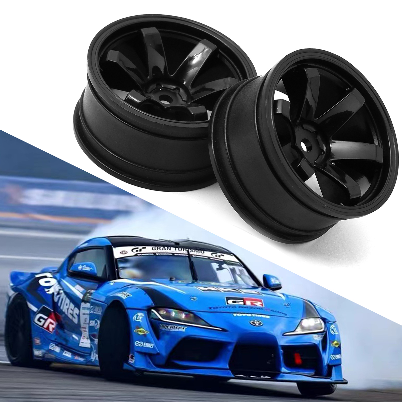 Rc Hobby Car - 4pcs Plastic Wheel Hub RC Racing
