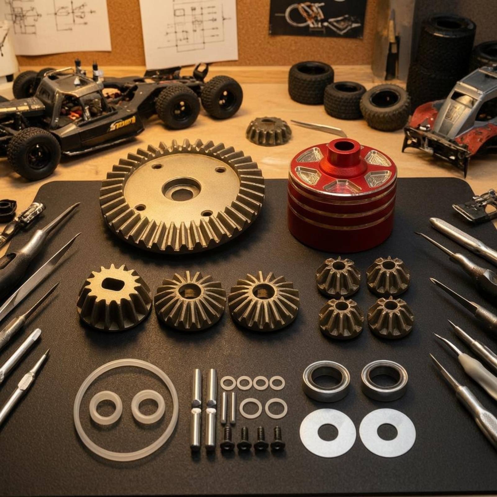 Rc And Hobby - 39-Tooth Differential Gear Assembly Compact Bevel