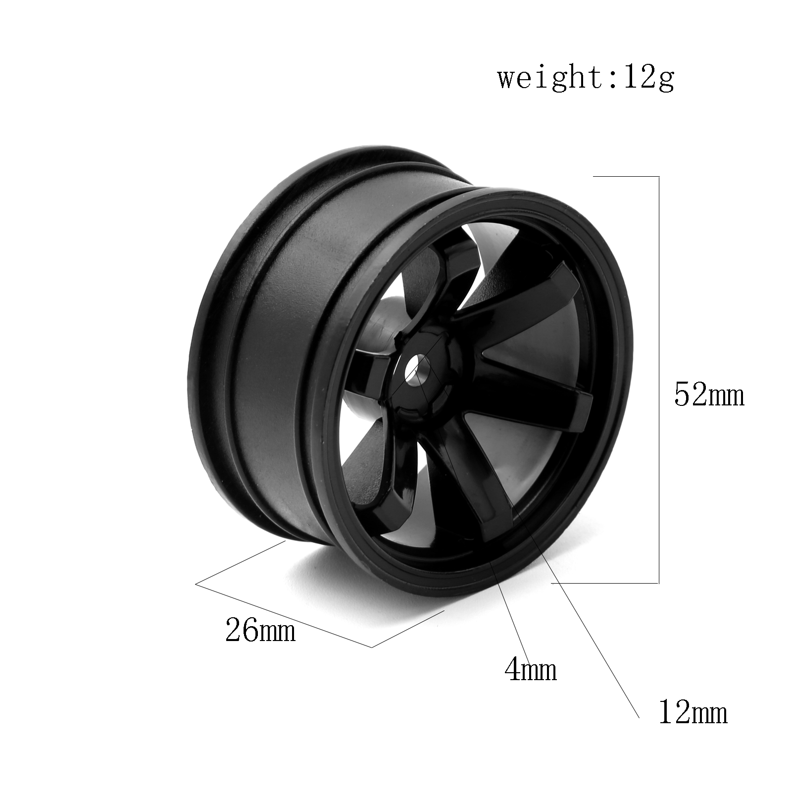 4pcs  Plastic Wheel Hub RC Rac - Rc Hobby Car avis et prix